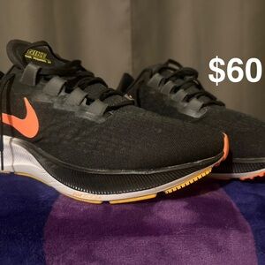 Nike Black and Orange Running Shoes
